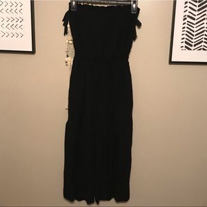 Black Strapless Jumpsuit